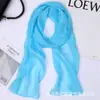 Bufanda Larga de Gasa de Color Sólido Moda Casual Protección para el Cuello Primavera y Verano Bufanda Decorativa Versátil 150*23cm Bufanda para el Cuello