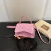 Bolsa Pequena Quadrada com Bolinhas Simples para Mulheres 2026 Verão Novo Estilo Mini Moda Executiva Elegante de Ombro Único Transversal