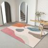 Alfombra de sala de estar estilo japonés dormitorio lujo ligero estilo celebridad de internet manta abstracta tipo cachemira alfombrilla para cama completa