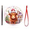 Enfeites de Madeira Transfronteiriços Decorações de Natal Etiquetas para Árvore de Natal Artesanato de Feriado Decorações Penduradas de Madeira Presentes de Desenho Animado