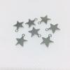Acessórios para Joias DIY Cor Dourado Claro Banhado a Cobre com Retenção de Cor Natação Pingente de Brinco Estrela de Cinco Pontas Vazada Formato de Estrela Brilhante