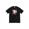 Camiseta Supreme de Manga Corta Peso Pesado Moda Americana Transfronteriza Marca Clásica Estampado de Letras Caja Cuello Redondo Camiseta Casual para Hombres y Mujeres