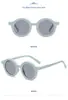 Gafas de Sol Redondas Nuevas 2021 Marco Mate Color Macarrón Bisagra de Metal Mismo Estilo que las Celebridades de Internet Gafas para Padres e Hijos