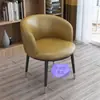 Poltrona moderna minimalista de luxo leve, adequada para uso doméstico, mesas de trabalho, varandas, áreas de recepção, escritórios, casas de chá e como cadeira de penteadeira ou cadeira de lazer