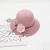 Sombrero de paja de verano para mujer, parasol de playa, ala grande, sombrero fresco para el paisaje, protector solar, sombrero para el sol, salida al aire libre, verano, venta al por mayor
