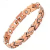 Pulseras magnéticas de venta cruzada más vendidas en Europa y América, pulseras magnéticas de pareja de aleación de trébol de lujo ligero incrustadas de diamantes al por mayor