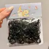 Coloridas y desechables ligas pequeñas para el cabello para mujeres que no dañan el cabello, gomas elásticas para niños, alta elasticidad y cuerdas para el cabello duraderas