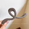 Presilha de cabelo garra para primavera e verão, grampo de cabelo feminino, estilo coreano, novo modelo 2026, preto, elegante, adiciona volume, presilha tubarão extragrande