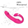 Vibrador em forma de C para comércio exterior transfronteiriço, vibrador G-spot de silicone para mulheres, brinquedo sexual adulto, dispositivo de autossuporte