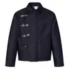 Jaqueta com Fivela de Avião Design Desconstruído Retro Americano para Homens, Tendência Casual Vintage para Primavera e Outono, Moda Masculina 2026