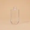 Frasco Transparente Redondo de 50ml para Essência de Skincare, Frasco Vazio, Tipo Spray com Bomba de 30ml para Loção e Óleo Essencial