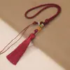 Borla pequeña de dinero cuerda para manillar borla colgante de coche borla china de nudo borla china pin marcapáginas pin colgante pequeño cuerda para llavero cuerda