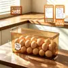 BNBS Caixa de Armazenamento de Ovos para Geladeira Antibacteriana com Tampa Transparente Conservação de Ovos Cozinha Bandeja Anti-queda Empilhável