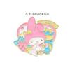 Broche Sanrio Sweet Afternoon Gui Dog melody kulomi lindo caricatura insignia de metal accesorios para hombres y mujeres