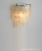 Luminária de parede concha, dourado colorido, luxo leve, minimalista, pós-moderno, de cabeceira, corredor, redonda, luminária de parede nórdica, outros