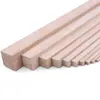 Venta al por mayor DIY Hecho a mano Materiales de construcción Modelo Tiras Finas de Madera Cuadradas Multiespecificación Palitos de Madera Pequeños Tiras de Madera Maciza Madera de Paulownia