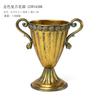 Dourado ferro flor Ware hotel banquete restaurante sala de estar decoração casa flor urna vaso arranjo flor utensílios atacado