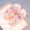 Zapatos de Playa de Dibujos Animados para Niña 2025 Verano Nuevas Sandalias de Pedrería Estilo Coreano Sandalias de Princesa de Suela Suave para Niños