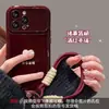 Todo va sin problemas con el cordón de corazón de amor adecuado para la funda del teléfono Apple 16 Pro Max iPhone 15 Silicona 17 Ventana Grande 18