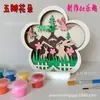 Nuevos Adornos de Madera para Pascua en Casa Manualidades de Madera DIY Decoraciones de Pintura para Niños Conejo Nórdico