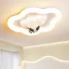 Lâmpada de Quarto Infantil Astronauta de Desenho Animado Kuromi Lustre Coração Delicado Proteção para os Olhos Lâmpada de Teto Quente Lâmpada de Quarto para Meninos e Meninas