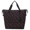 Bolsa de Viagem Expansível com Anel de Morango Grande Capacidade Desenho Animado Separação Seco e Úmido Bolsa para Esportes Fitness Bolsa de Yoga Bolsa de Bagagem para Estudantes