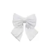 Pinza de Resorte Blanca con Lazo Dulce, Accesorio para el Cabello Estilo Coreano con Acabado Satinado de Alta Gama, Adorno para Cola de Caballo para Mujeres, Pinza de Cabello de Moda para Viajar al Trabajo