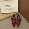 Zapatos de salón nuevos de estilo coreano 2026, versátiles, de punta fina, poco profundos, para mujer, nuevos zapatos Mary Jane de tacón bajo con una sola correa