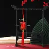 Estilo Chinês Peixe Auspicioso Decoração Pendente Festiva para o Ano Novo Tassel Bordado Sachê Em Estoque Viagens Seguras Decoração Pendente para Carro
