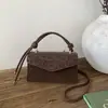 2026 Verão Estiloso Novo Estampa de Leopardo Moda Simples e Único Feminino Casual Bolsa de Ombro Único Transversal Pequena Quadrada