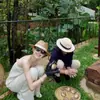 Sombrero de Paja Hueco Estilo Francés Estilo Old Money para Mujer Sombrero de Sol para Vacaciones de Verano en la Costa Sombrero de Playa Panama