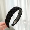 Venta Caliente Transfronteriza Diadema de Color Sólido Borde Ancho Accesorios para el Cabello Trenza Trenzada Accesorios para el Cabello Diadema para Mujer Plástico con Dientes Recogedor de Cabello F807