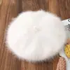 2025 Nuevo Boino de Terciopelo de Visón de Pelo Largo para Mujer Otoño e Invierno Lindo y Dulce Más Fácil de Combinar Sombrero Octogonal Sombrero de Pintor Tejido