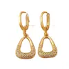 Nuevos Pendientes de Moda para Mujer Joyería de Moda Pendientes Chapados en Oro Cobre Pendientes Distintivos Versátiles Pendientes Suministro Transfronterizo Europeo y Americano