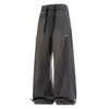 Pantalones casuales de pierna recta para hombre, corte holgado, con caída, de pierna ancha, nuevo estilo deportivo juvenil versátil y moderno, en stock para venta al por mayor