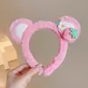 Faixa de Cabelo para Lavar o Rosto para Mulheres, Nova Faixa Doce de Celebridade da Internet, Máscara Facial, Faixa de Pelúcia Antiderrapante, Acessórios de Cabelo Infantis Fofos de Desenho Animado