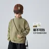 Ropa Infantil Haima 2026 Invierno Nuevo Camiseta Térmica de Manga Larga para Niños Cuello Alto Sólido Capa Base de Invierno Moderna
