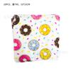 Juego de vajilla de cumpleaños infantil con temática gourmet de donut, bandera, vaso de papel, plato de papel, globo, sombrero de papel, suministros para fiesta