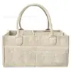 Bolsa de pañales de fieltro transfronteriza de gran capacidad bolsa de almacenamiento para artículos varios bolsa para mamá para exteriores bolsa de almacenamiento de pañales de fieltro al por mayor