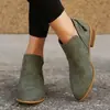 Botas Martin casuales de cuero con cremallera, punta fina, suela gruesa, adelgazantes, modernas y elegantes, moda popular de exportación, botas de cuero de talla grande europeas y americanas para mujer, color liso