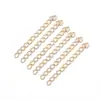 50 Peças de Material de Corrente de Extensão de Ferro para Fazer Pulseiras e Colares, Acessórios de Joias Artesanais DIY, Corrente de Ajuste de Extensão Cauda