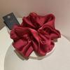 Amante Zhao Lusi Ruan Yu Mismo estilo Negro Satín Cuatro Capas Anillo para el Cabello Intestino Grueso Accesorios para el Cabello de Alta Calidad Baja Calidad Maruko para Mujer