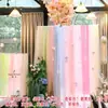 Decoración Celebración de Boda Cortinas de Gasa Estilo Coreano Arreglo de Pared de Fondo de Malla Fiesta de Cumpleaños Boda Paisajismo Exterior Malla Suave