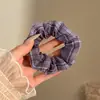 Scrunchie Floral Estilo Pastoral para Mulheres, Prendedor de Cabelo Doce Moda Coreana, Corda de Cabelo de Nicho de Alta Qualidade, Acessório de Cabelo para Rabo de Cavalo Baixo