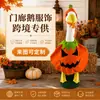 Bestseller transfronteiriço fantasia de ganso abóbora de Halloween conjunto de decoração de chapéu de abóbora de ganso de varanda/jardim