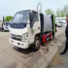 Foton Small Card Star 5 Cuadrado Azul Marca Camión Compactador de Basura Venta Directa del Fabricante Camión Compactador de Basura de Saneamiento de 5 Toneladas