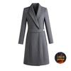 Casaco de Lã Acolchoado Espesso de Inverno Roupa Externa Profissional Roupa Externa de Lã Roupa Externa Feminina de Comprimento Médio Departamento de Vendas de Joalheria Roupas de Trabalho