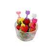 Mini tenedor de fruta lindo transfronterizo palillo de dientes de seguridad para niños letrero de decoración para pastel bento tenedor de postre japonés al por mayor