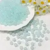 Contas de Vidro Gelatina Cor Sólida Contas Redondas de Jade Sintético Contas Soltas de Vidro Contas para Pulseira Artesanal DIY Acessórios de Vestuário
