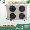 Condensador de condensação de ar de aleta Ventilador lateral Evaporador Equipamento de refrigeração Tubo de cobre não padronizado String Trocador de calor com aletas de alumínio